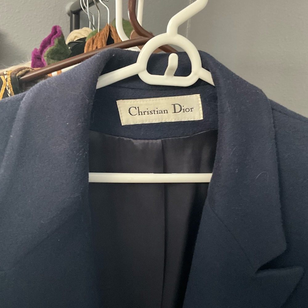 Dior Navy Military Coat with Gold Accents - Picture 5 of 5